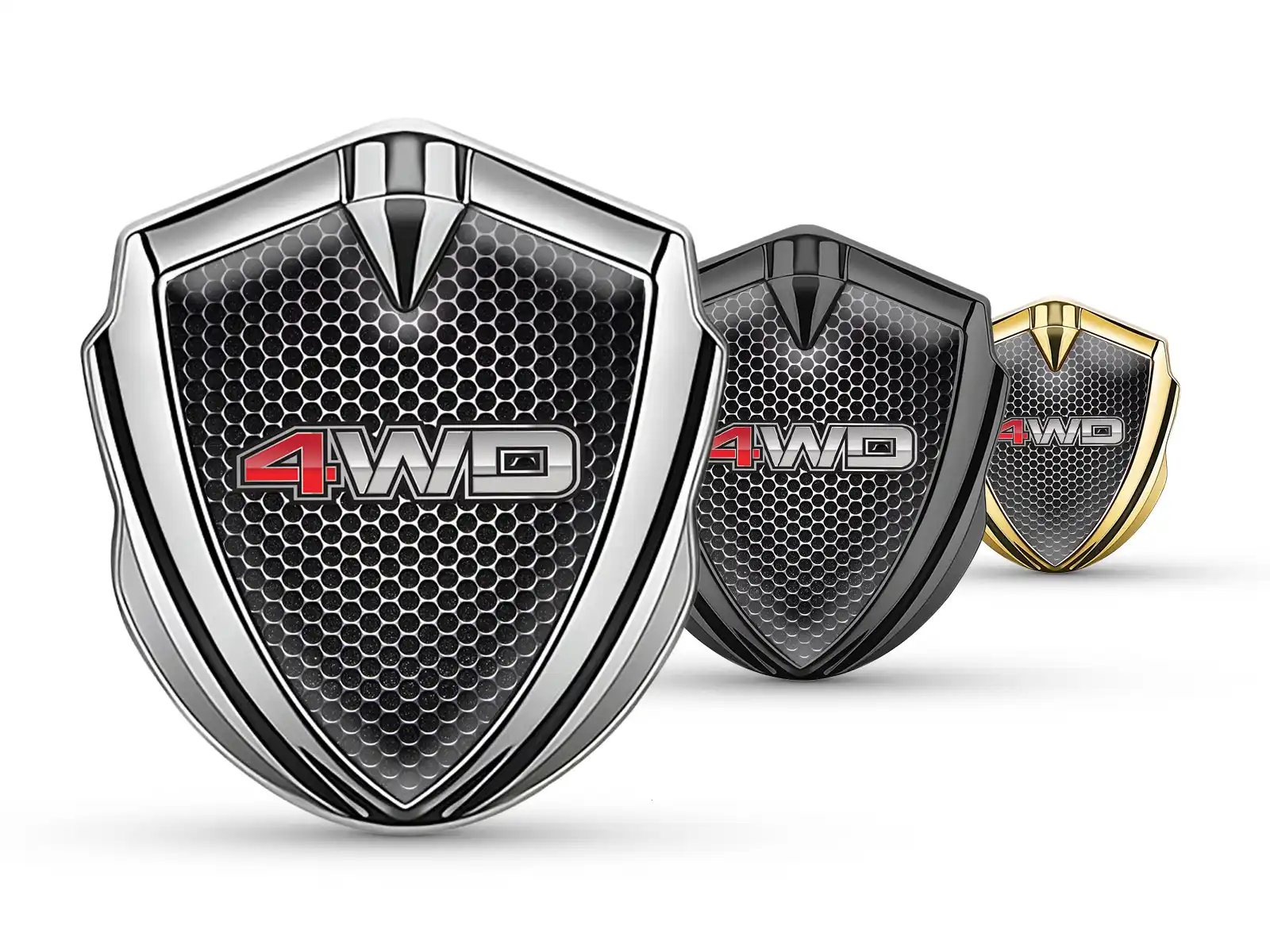 Emblem Car Badge Racing Design Glossy Finish
